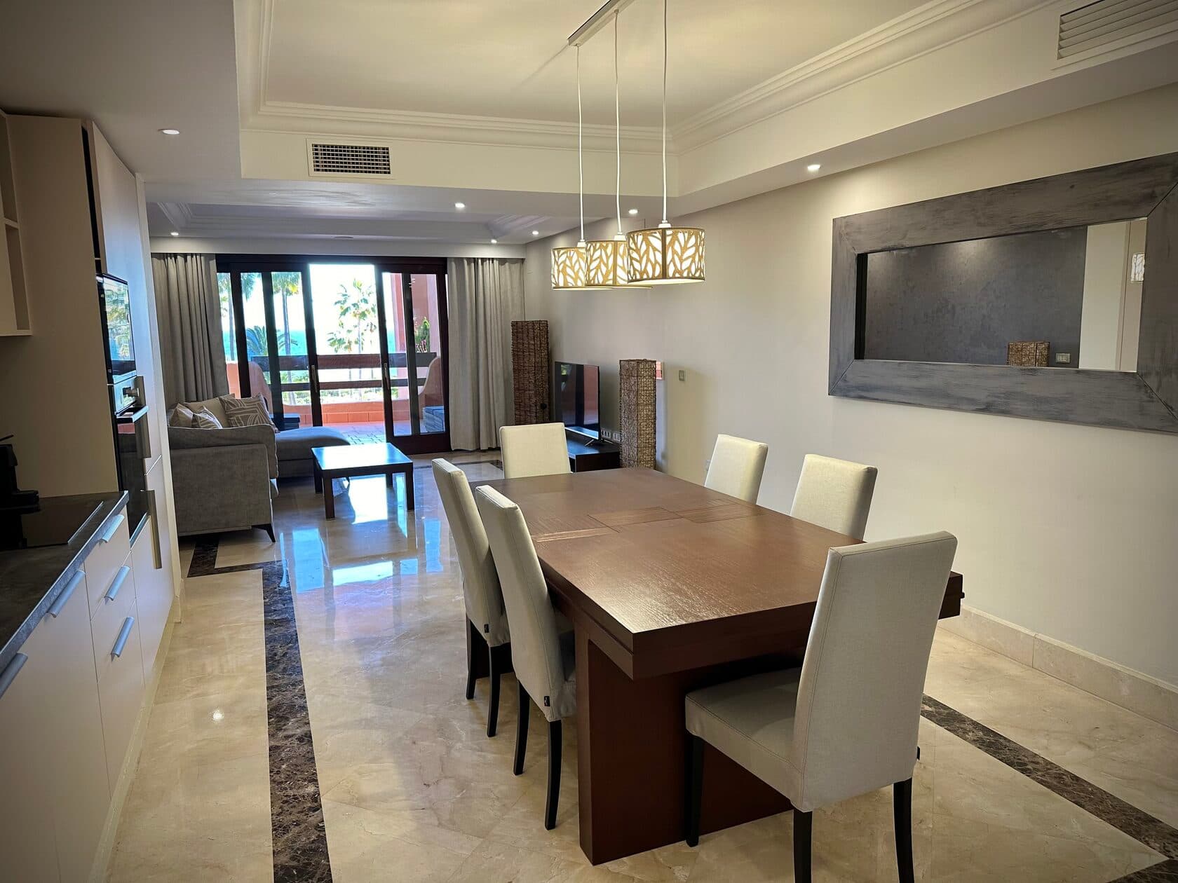 Mar Azul kitchen and living room