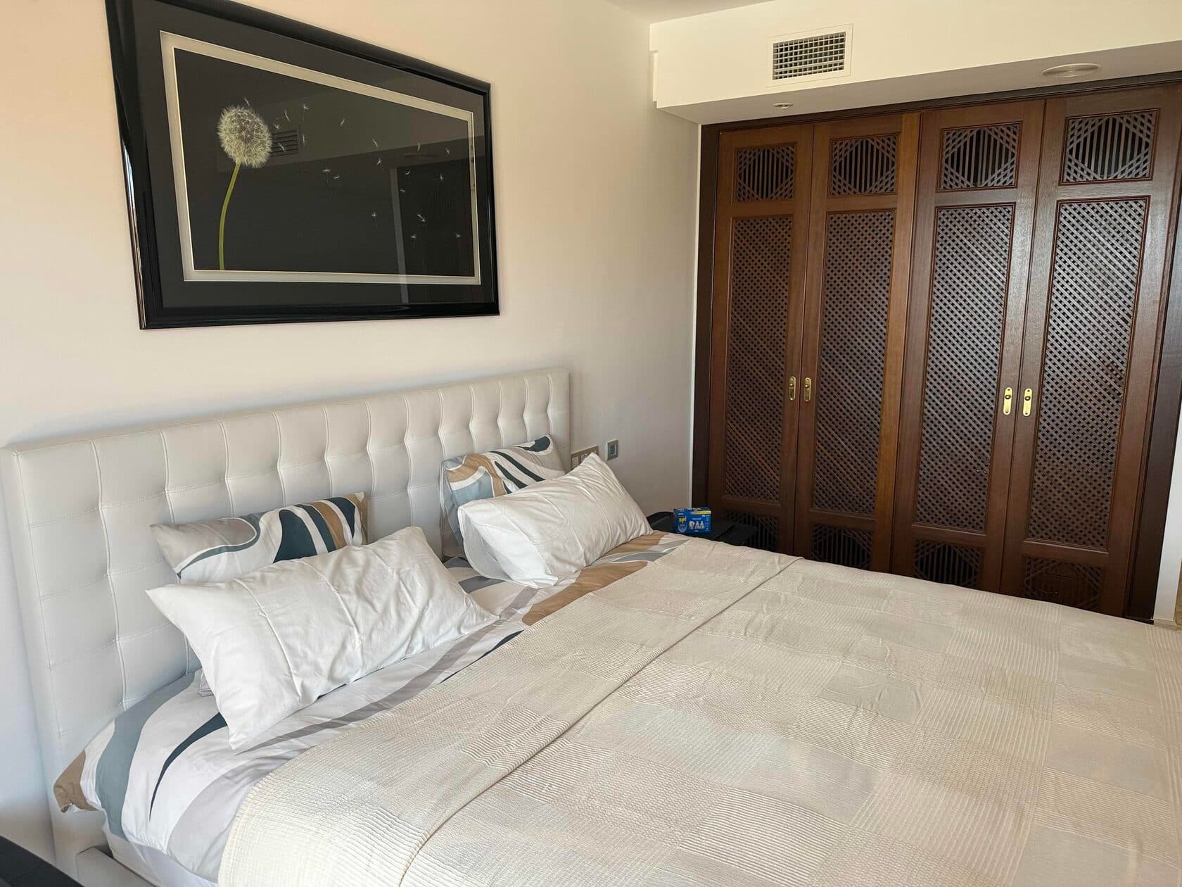 Master bedroom with wardrobe