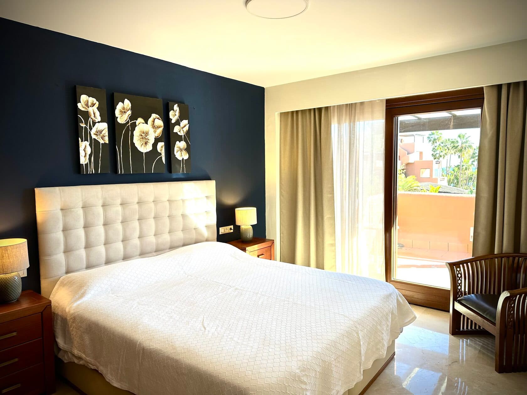 Master bedroom with private sea-view terrace