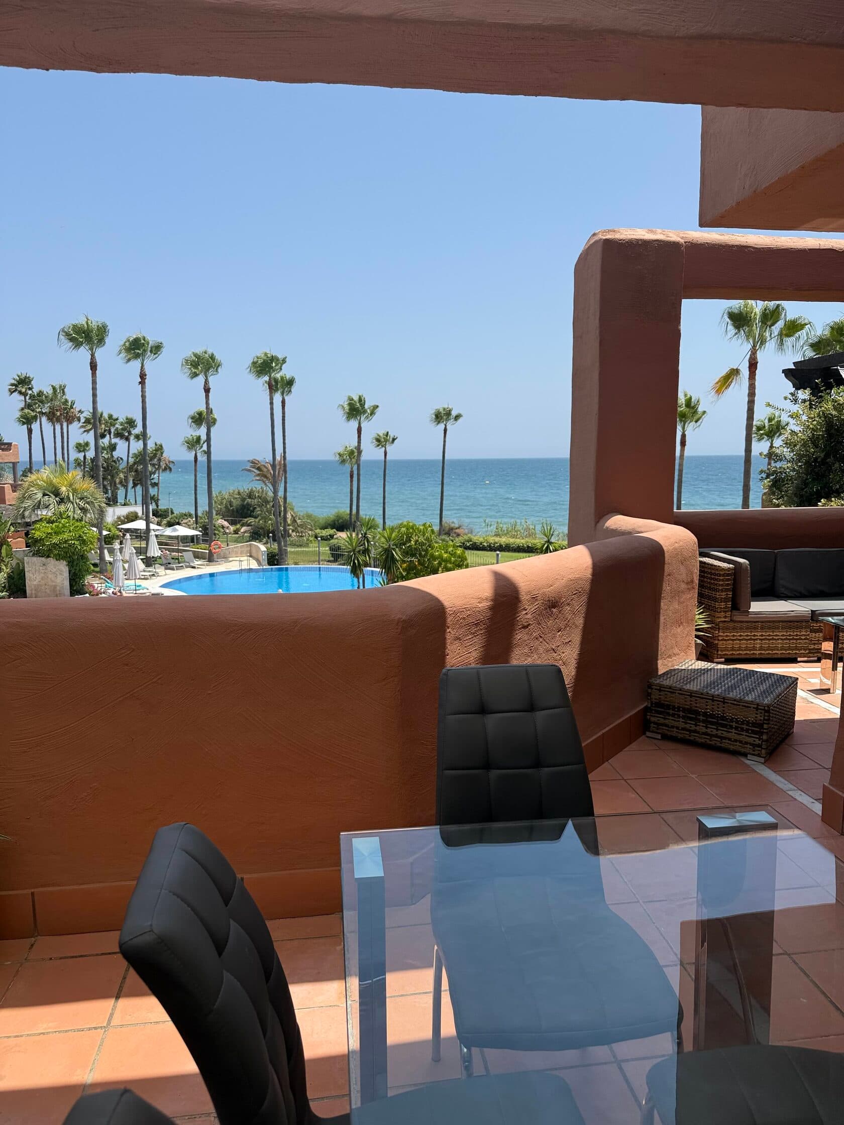 Mar Azul terrace pool view