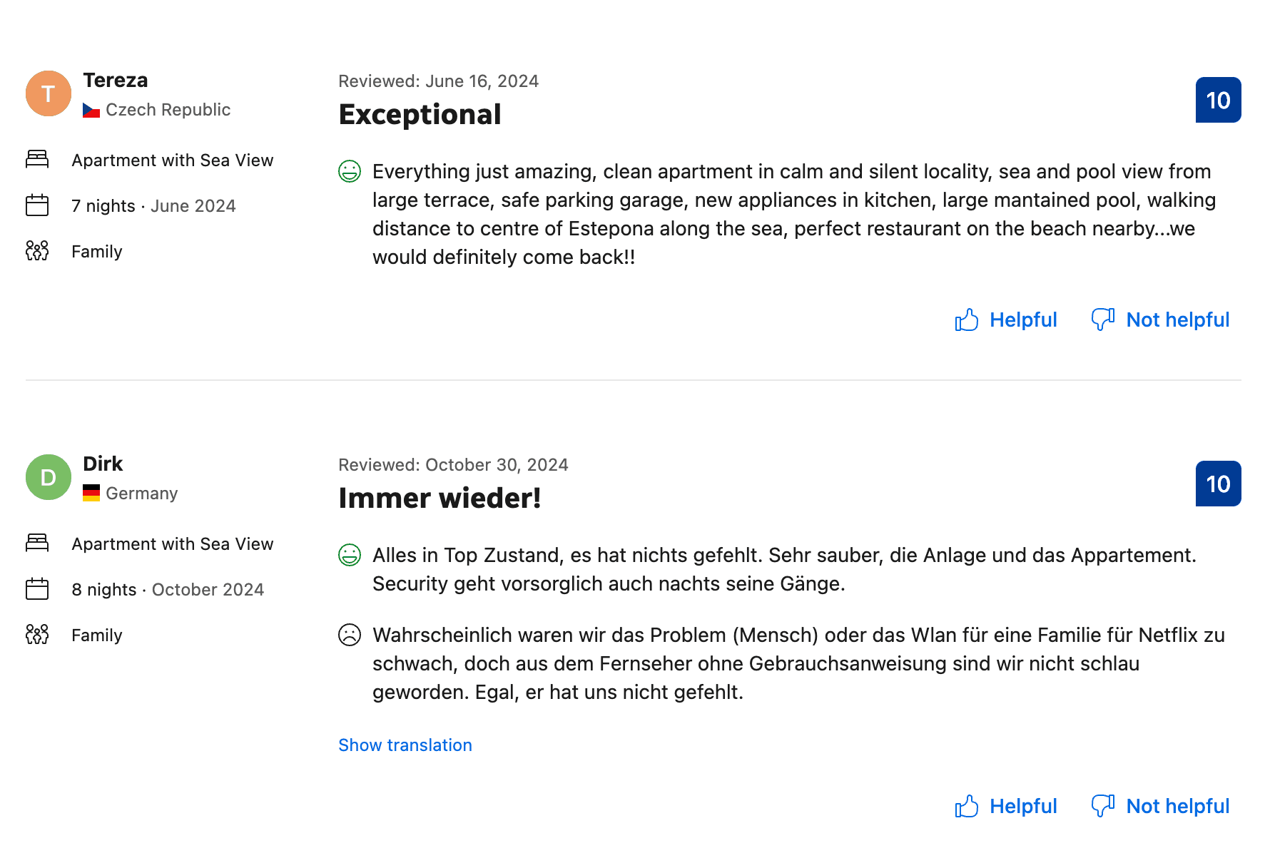 Guest review - Tereza & Dirk